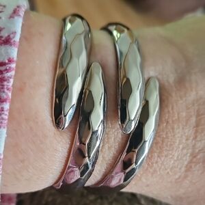 Elegant Silver Cuff Bracelet
